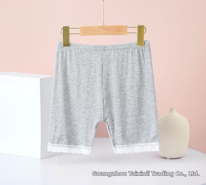 Modal vaiko vasaros saugūs šortai mergaitėms, kvėpuojantys, 95% viskozė, Saugos klasė B, amžius 3–8 metai