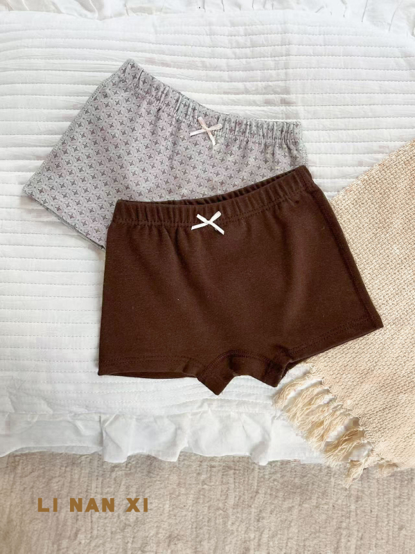 Mergaitėms skirta medvilninė apatinė apranga – korėjietiškas stilius, rudens–žiema, 92% medvilnė 8% elastanas, Klasė A, amžius 3–8 metai