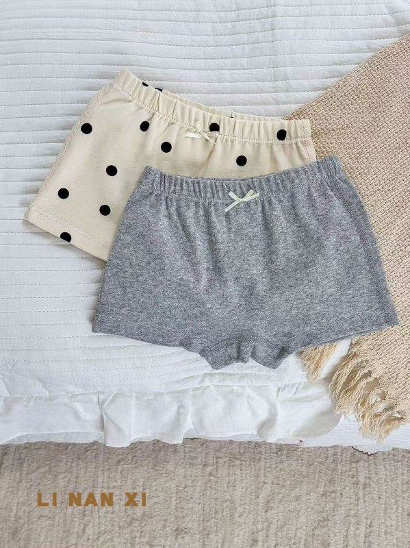 Mergaitėms skirta medvilninė apatinė apranga – korėjietiškas stilius, rudens–žiema, 92% medvilnė 8% elastanas, Klasė A, amžius 3–8 metai