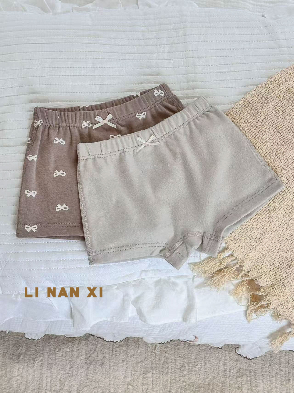 Mergaitėms skirta medvilninė apatinė apranga – korėjietiškas stilius, rudens–žiema, 92% medvilnė 8% elastanas, Klasė A, amžius 3–8 metai