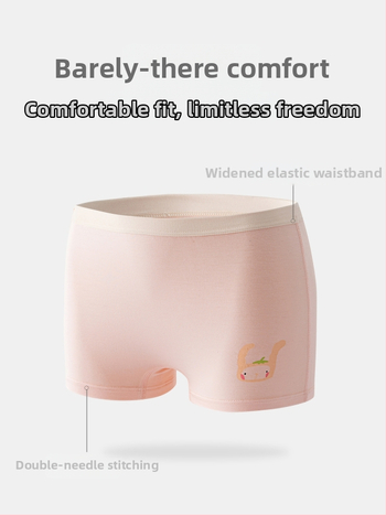 Mergaitėms skirtos modalinės kelnaitės, bokserio tipo, klasė A, nevaržo, 92% modal, Warm Buds, vasara 2024