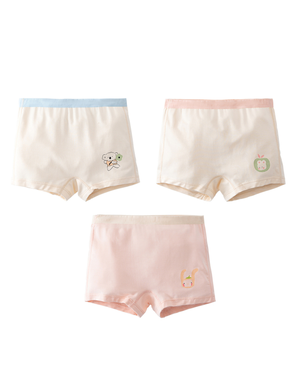 Mergaitėms skirtos modalinės kelnaitės, bokserio tipo, klasė A, nevaržo, 92% modal, Warm Buds, vasara 2024