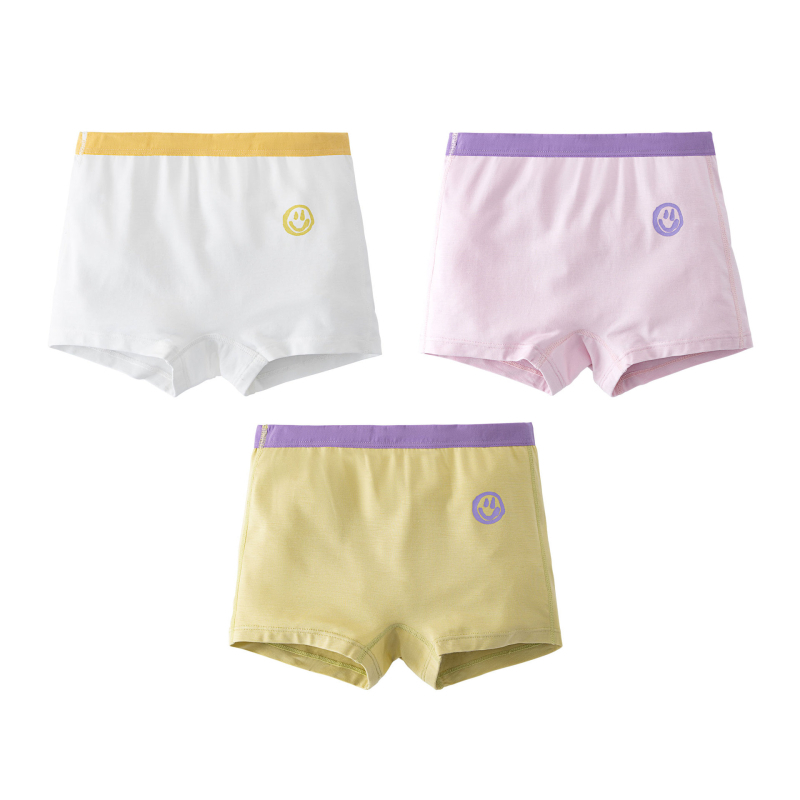 Mergaitėms skirtos modalinės kelnaitės, bokserio tipo, klasė A, nevaržo, 92% modal, Warm Buds, vasara 2024