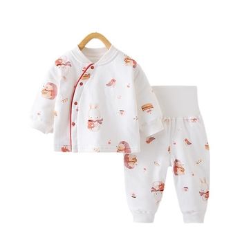 Dječji termalni set od pamuka, debeli materijal, motiv životinja, za novorođenčad 0–12 mjeseci, jesen-zima