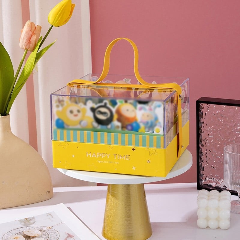 Акрилна подаръчна кутия за деца, квадратна форма, мультяшен стил (Материал: акрил; Форма: квадратна; Стил: мультяшен)