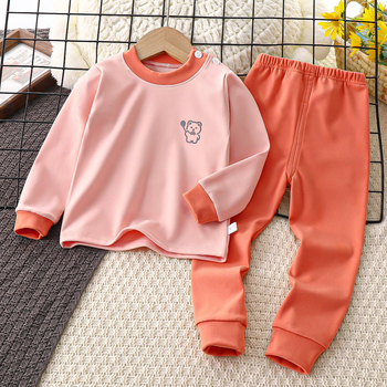 Dječji termalni set, Derong tkanina, jesensko-zimski, okrugli ovratnik, 3–8 godina