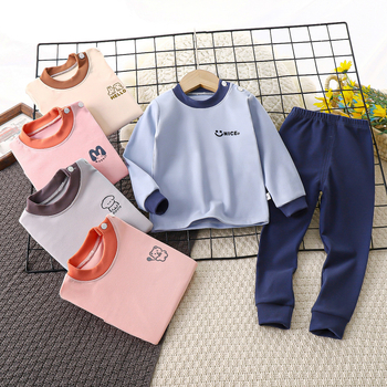 Dječji termalni set, Derong tkanina, jesensko-zimski, okrugli ovratnik, 3–8 godina