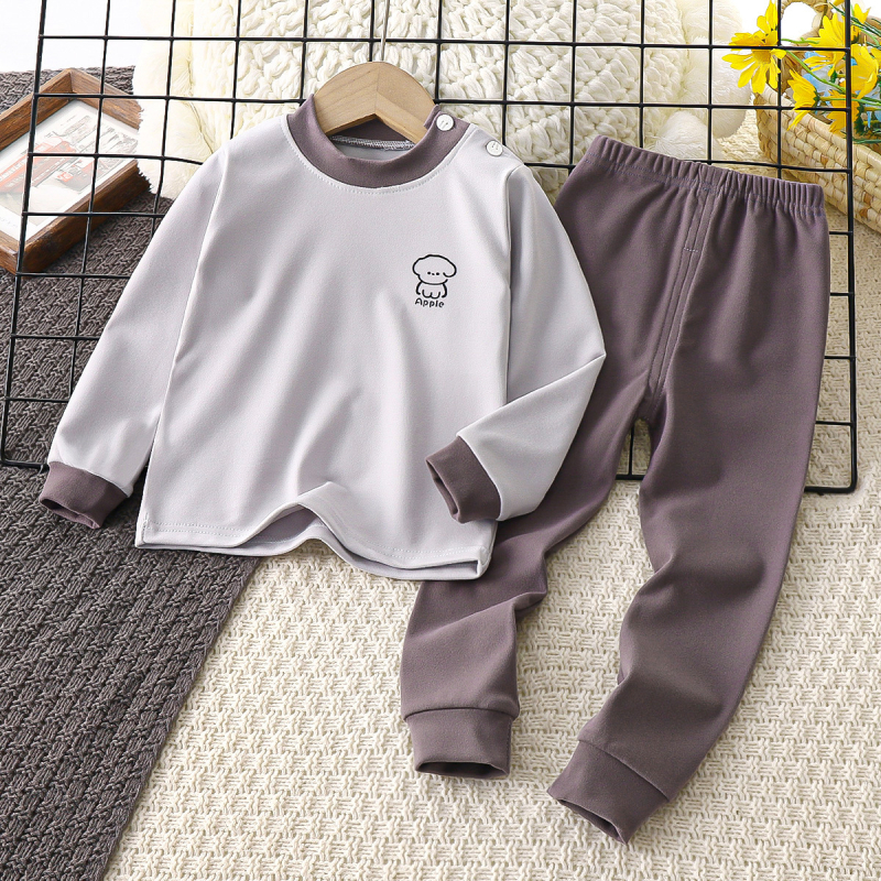 Dječji termalni set, Derong tkanina, jesensko-zimski, okrugli ovratnik, 3–8 godina