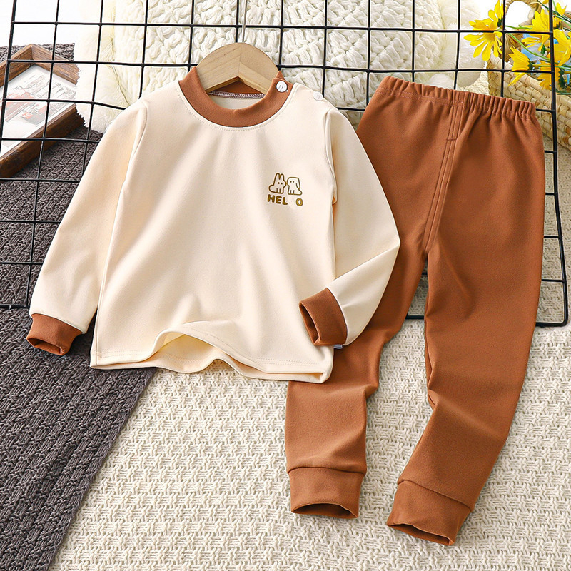 Dječji termalni set, Derong tkanina, jesensko-zimski, okrugli ovratnik, 3–8 godina