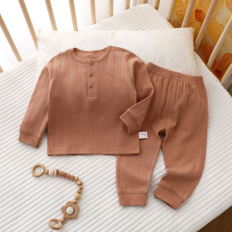 Beebi puuvillane termilise aluspesu komplekt – unisex, 100% puuvill, niiskuse juhtimine (Klass A, 1–3-aastastele)