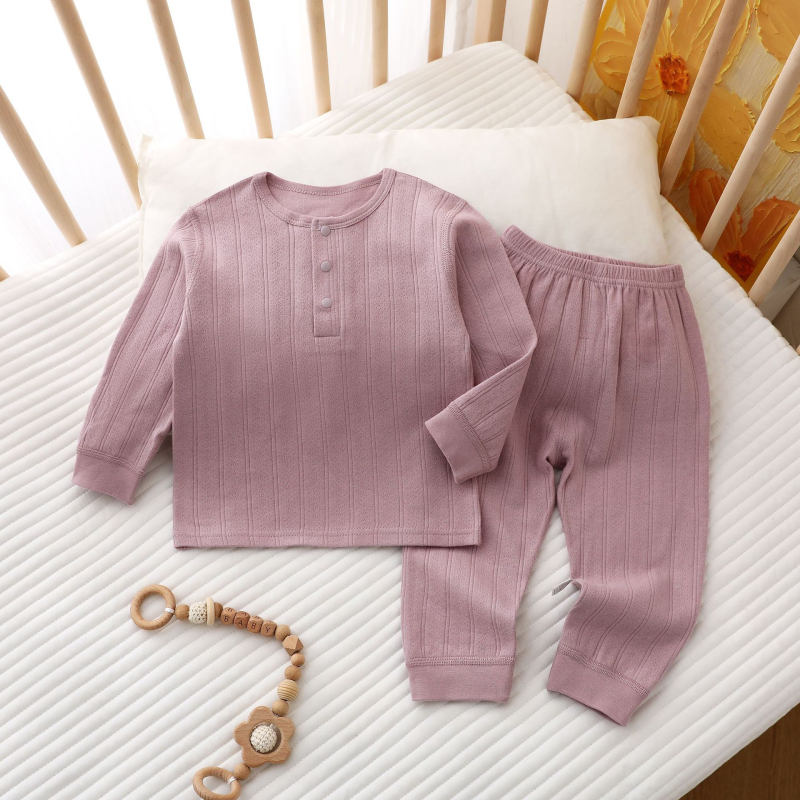 Beebi puuvillane termilise aluspesu komplekt – unisex, 100% puuvill, niiskuse juhtimine (Klass A, 1–3-aastastele)