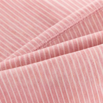 Dječji dvodijelni set pidžama, unisex, poliester velur tkanina, prugast uzorak, okrugli ovratnik, topao