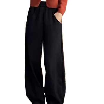 Ženske široke hlače od vune, duge, casual stil, elegantan temperament