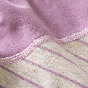 Gyerekeknek szóló fleece otthoni viselet - uniszex, vastag, 95% poliészter, csíkos, koreai stílus (3–8 évesek, ősz-tél)