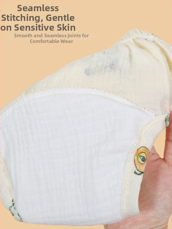 Mu Mu Bear Korejas stila zīdaiņu potes treniņu bikses, ūdensnecaurlaidīgi autiņbiksīšu pārsegsegums, crepe materiāls, svars 9–18 kg, vecums 1–3 gadi