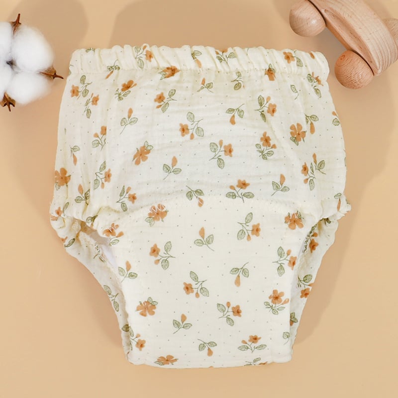 Mu Mu Bear Korejiečio stiliaus kūdikių tualeto treniravimo kelnaitės, atsparios vandeniui sauskelnėms uždangos, crepe medžiaga, svoris 9–18 kg, amžius 1–3 metai