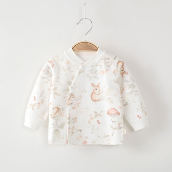 Set od 2 komada dječjeg topa od 100% pamuka, unisex, za novorođenčad 0–1 godina, bez ovratnika