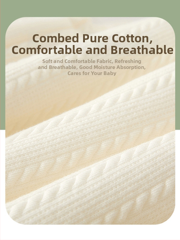 Beebi puuvillane talvetopp V-kaelusega, väliskangas 95% puuvill, sisemine 100% puuvill, pehme töötlemine, vanus 1–3 aastat