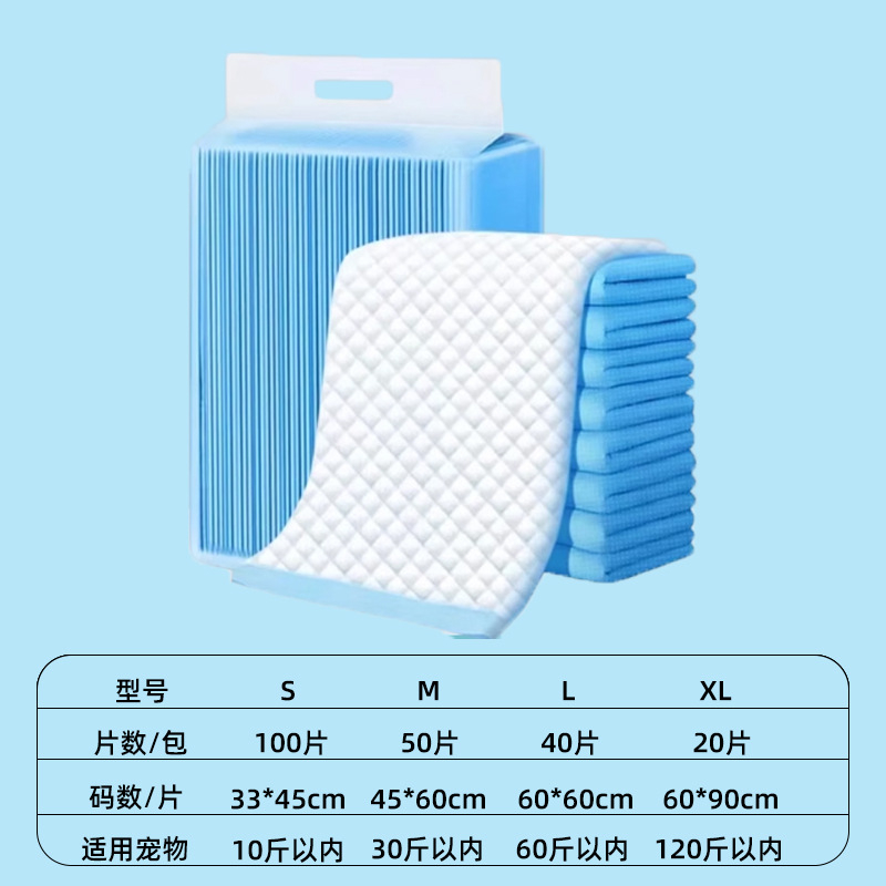 Suņu urīna paliktņi ar aromātu kontroli – bieza, absorbējoša, vienreizējās trenēšanās paliktņi; der suņiem, kaķiem un hamstriem. Materiāli: neaudums, SAP, PP plēve, fluff pulp. Iepakojums: 100/50/40/20 gb. Preces kods QW2110, Changlin