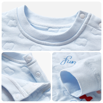 Детско памучно топло горнище за зима, кръгло деколте, без качулка, термо бельо за възраст 1–3 години, мека обработка на тъканта