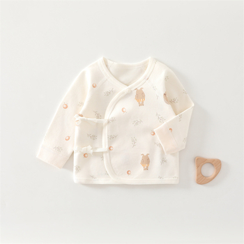 Бебешка блуза в стил монаха, 100% памук, унисекс, за новородени, мека обработка