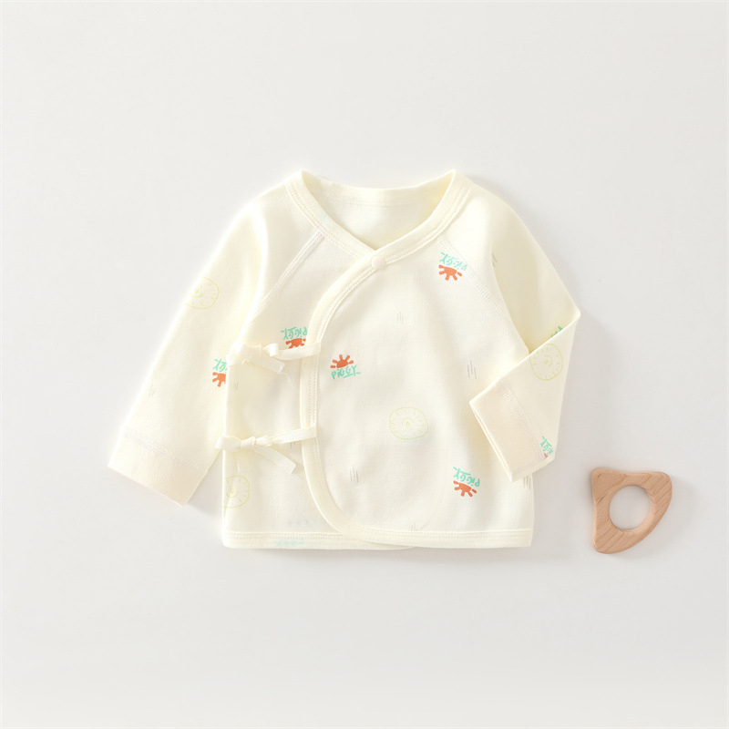 Бебешка блуза в стил монаха, 100% памук, унисекс, за новородени, мека обработка