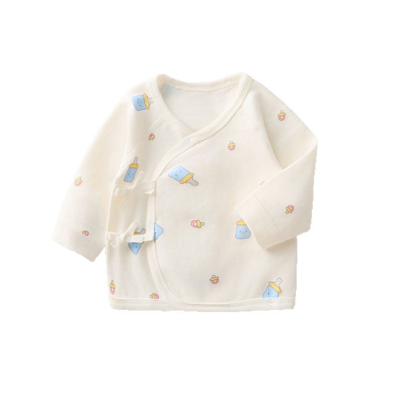 Бебешка блуза в стил монаха, 100% памук, унисекс, за новородени, мека обработка