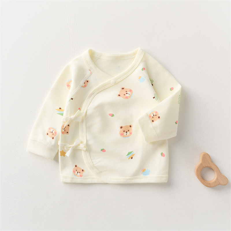 Бебешка блуза в стил монаха, 100% памук, унисекс, за новородени, мека обработка