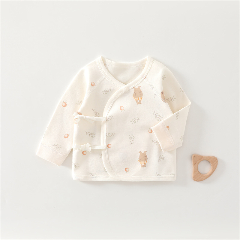 Бебешка блуза в стил монаха, 100% памук, унисекс, за новородени, мека обработка