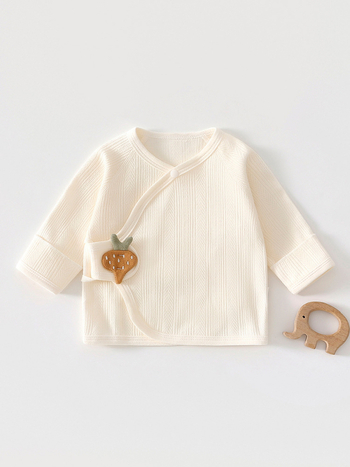 Βρεφικό τοπ από 100% βαμβάκι με σχέδιο ημι-πλάτης, unisex, Ασφάλεια Κατηγορίας Α, στρογγυλός λαιμός, για όλες τις εποχές