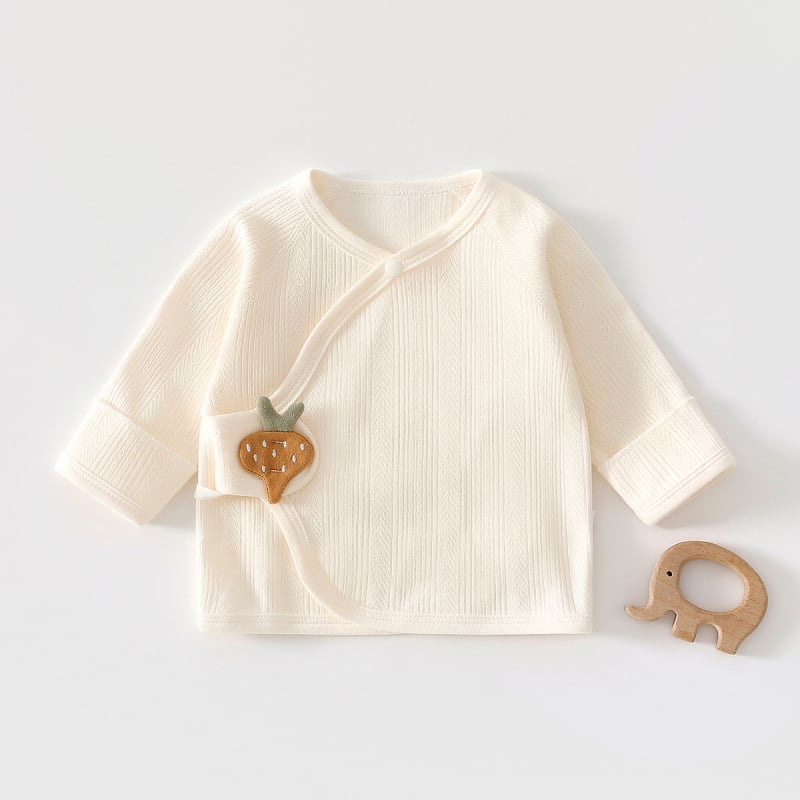 Βρεφικό τοπ από 100% βαμβάκι με σχέδιο ημι-πλάτης, unisex, Ασφάλεια Κατηγορίας Α, στρογγυλός λαιμός, για όλες τις εποχές