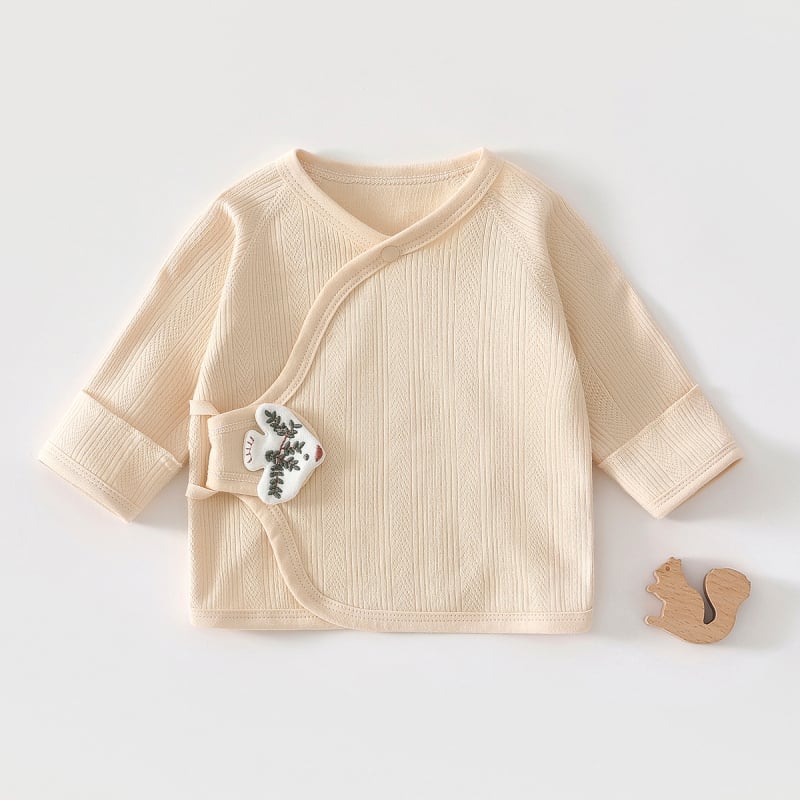 Βρεφικό τοπ από 100% βαμβάκι με σχέδιο ημι-πλάτης, unisex, Ασφάλεια Κατηγορίας Α, στρογγυλός λαιμός, για όλες τις εποχές