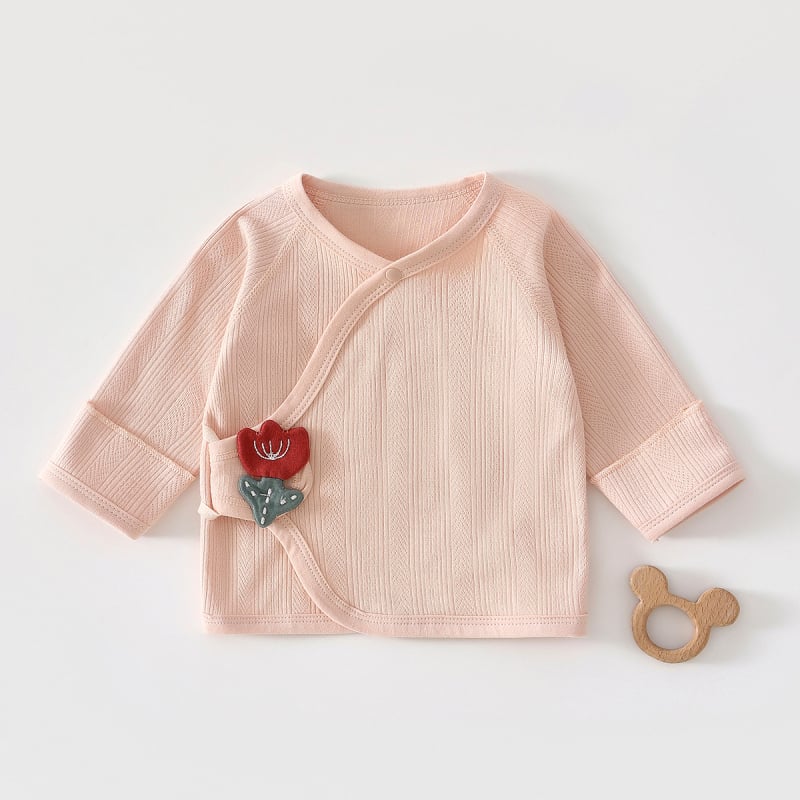 Βρεφικό τοπ από 100% βαμβάκι με σχέδιο ημι-πλάτης, unisex, Ασφάλεια Κατηγορίας Α, στρογγυλός λαιμός, για όλες τις εποχές