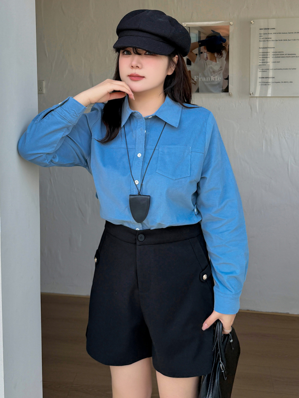 Женски къси вълнени панталони с висок талия, права кройка, дължина три четвърти, полиестер със спандекс, плат 95%+