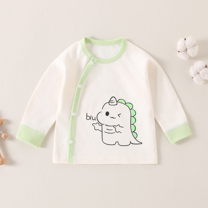 Βρεφικό βαμβαρινό βασικό τοπ για άνοιξη-φθινοπωρο, με στρογγυλή λαιμόκοψη, 100% βαμβάκι, για ηλικία 1–3 ετών, χωρίς κουκούλα