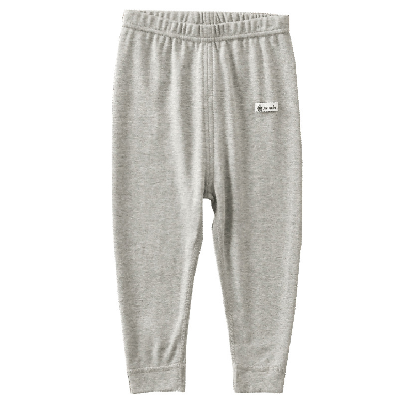 Gyerekeknek készült őszi pamut hosszú alsóruha, uniszex, 100% pamut, középmagas deréksz, 3–8 éveseknek