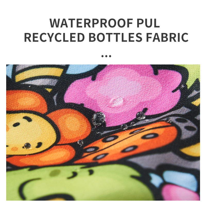 Happyflute Organinė medvilninė plaunama daugkartinė sauskelė su medvilnine įdaila, 3–15 kg, 0–36 mėn