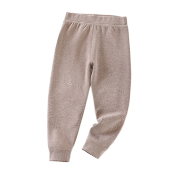 Gyerekeknek szóló gyapjú-selyem termálne nadrág térdvédős, ősz-tél, középmagas derekú, uniszex