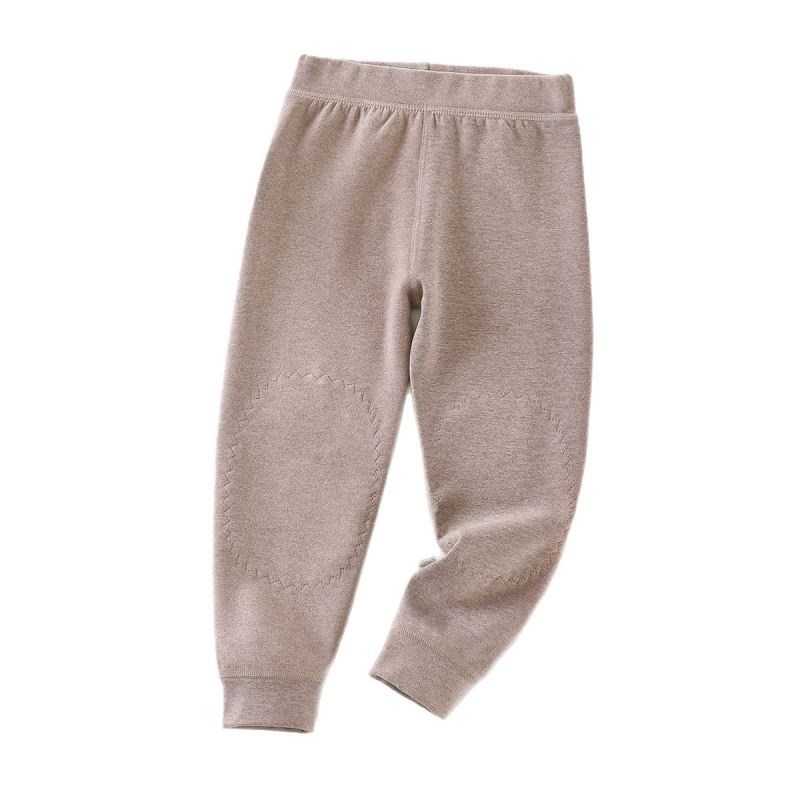 Gyerekeknek szóló gyapjú-selyem termálne nadrág térdvédős, ősz-tél, középmagas derekú, uniszex