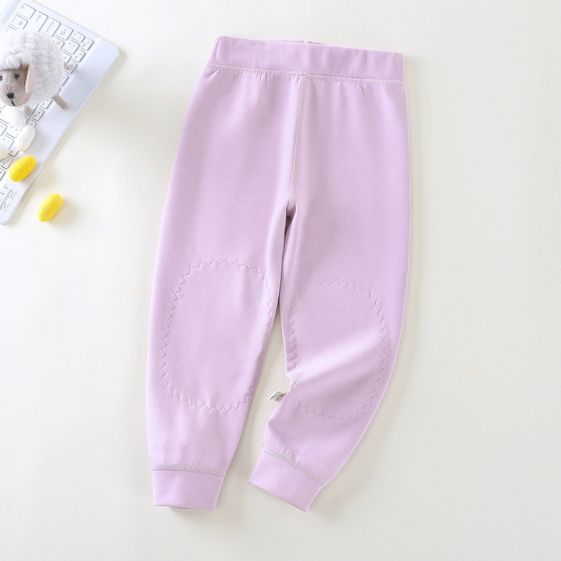 Gyerekeknek szóló gyapjú-selyem termálne nadrág térdvédős, ősz-tél, középmagas derekú, uniszex