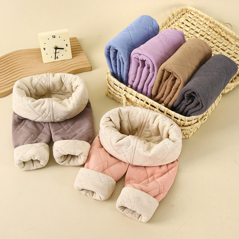 Školske hlače za dječju uniformu – jesen/zima, trostruki fleece podstava, srednji pojas, poliester