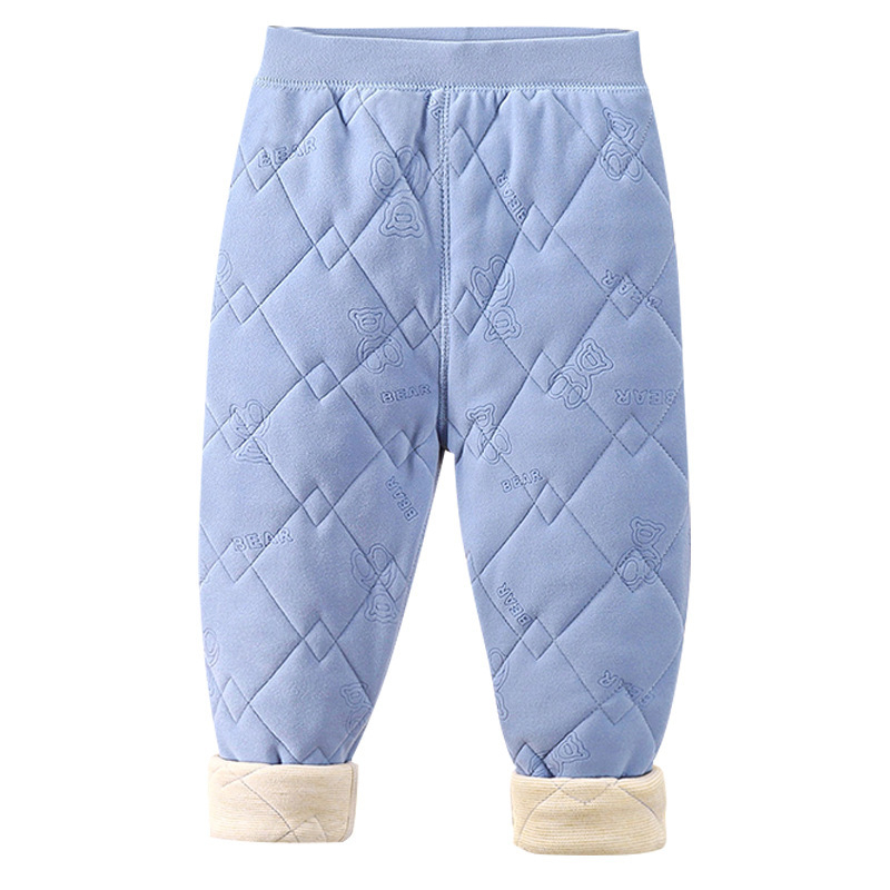 Školske hlače za dječju uniformu – jesen/zima, trostruki fleece podstava, srednji pojas, poliester