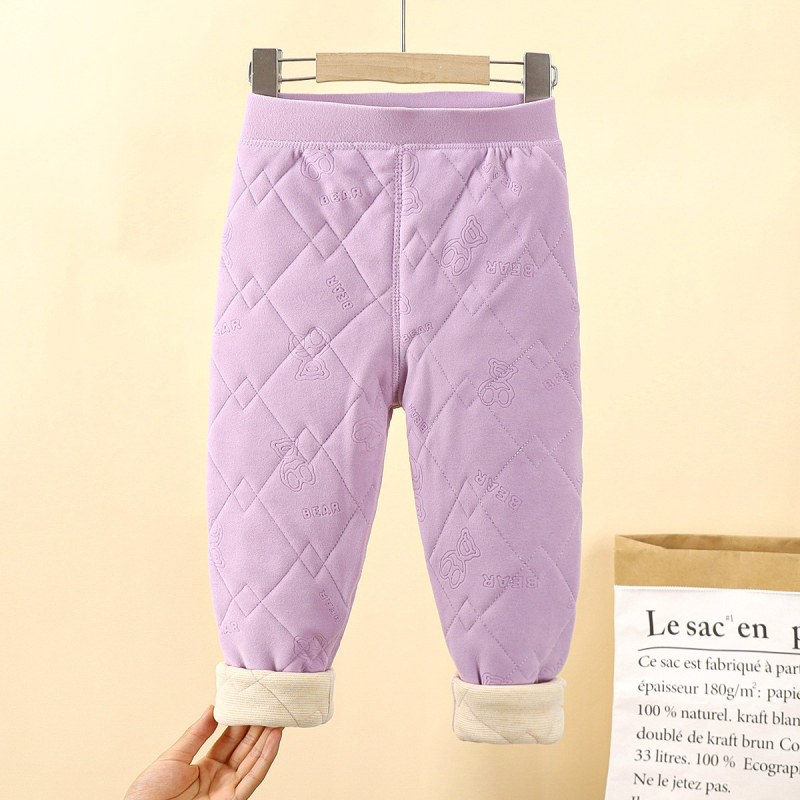 Školske hlače za dječju uniformu – jesen/zima, trostruki fleece podstava, srednji pojas, poliester