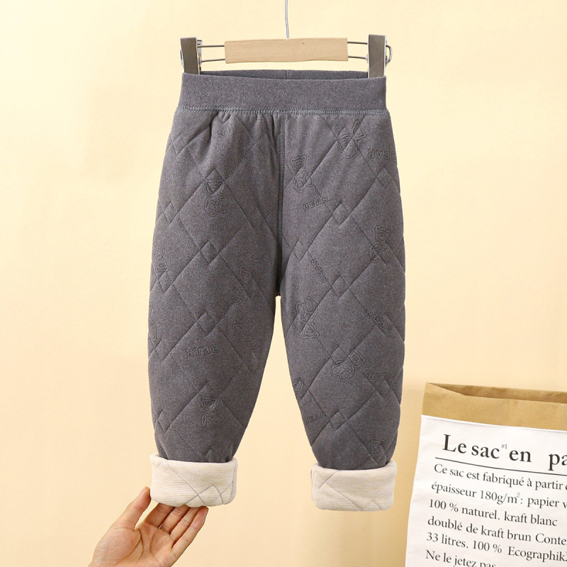 Školske hlače za dječju uniformu – jesen/zima, trostruki fleece podstava, srednji pojas, poliester