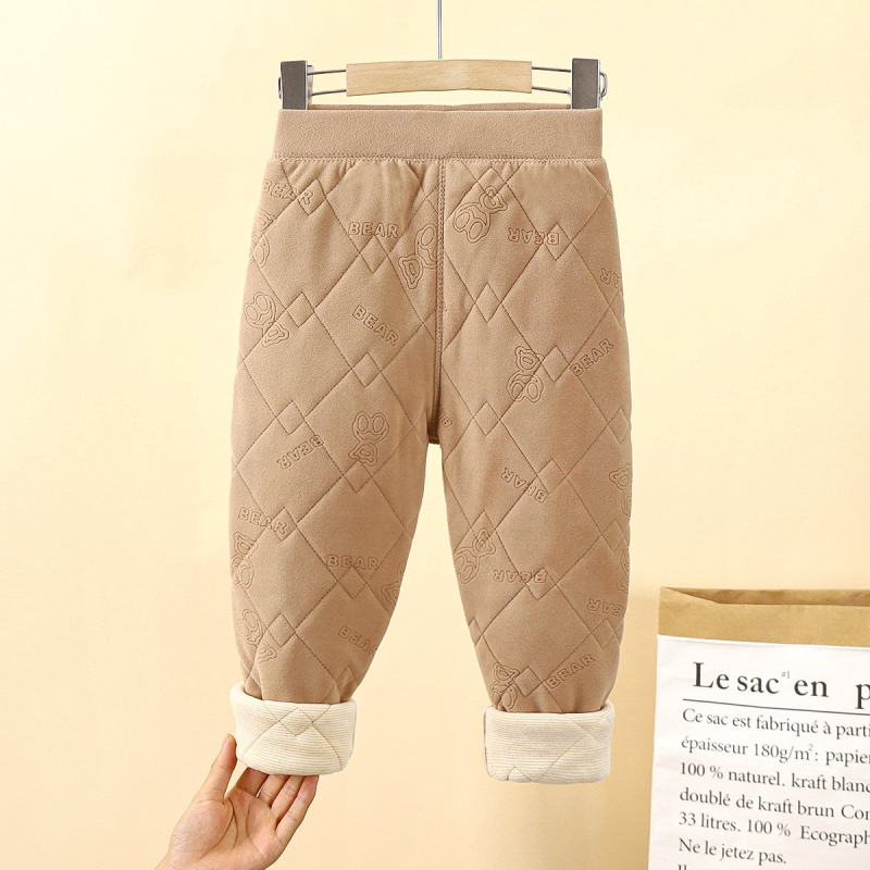 Školske hlače za dječju uniformu – jesen/zima, trostruki fleece podstava, srednji pojas, poliester