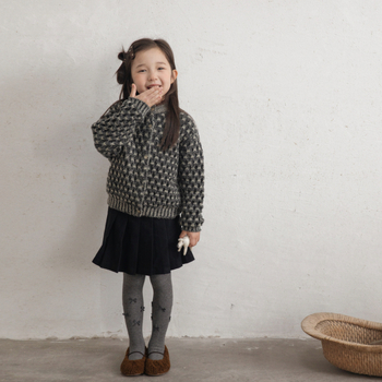 Colanți din bumbac pentru iarnă, grosime medie, absorbție a transpirației, culoare solidă, pentru fetițe 3–8 ani