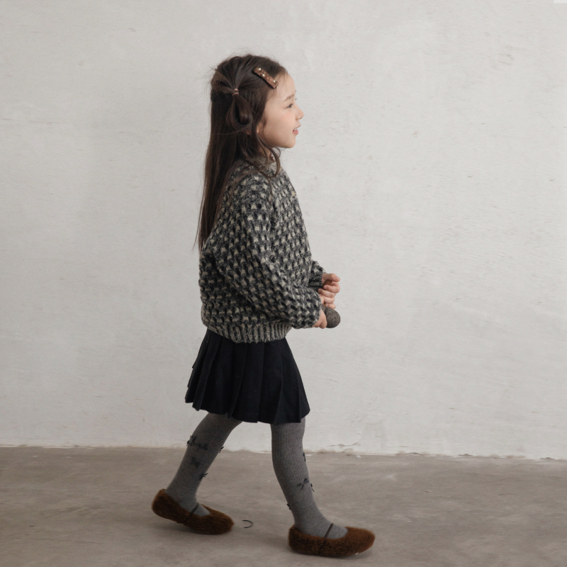 Colanți din bumbac pentru iarnă, grosime medie, absorbție a transpirației, culoare solidă, pentru fetițe 3–8 ani