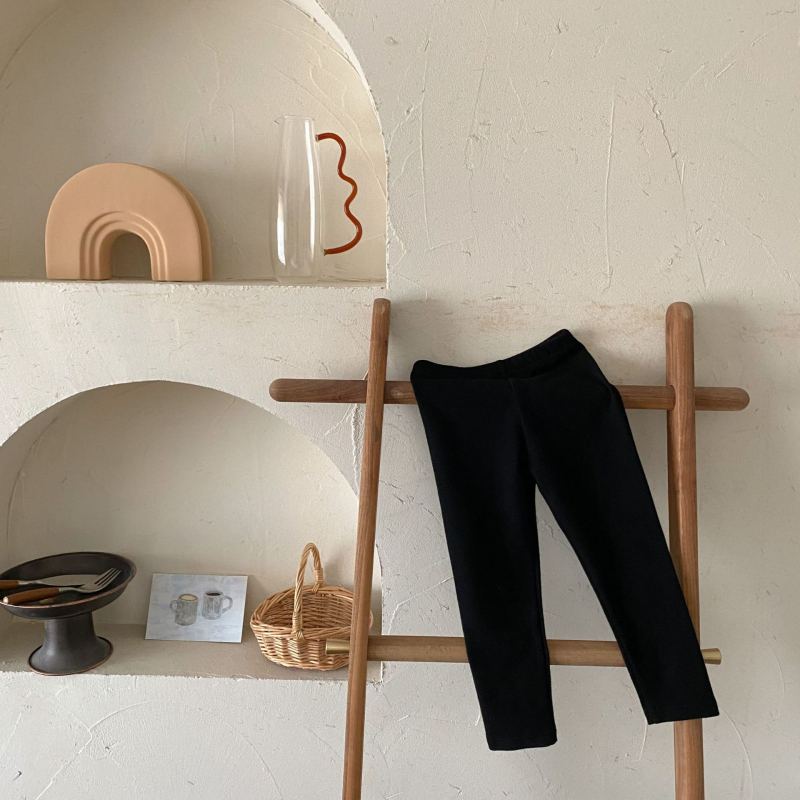 Dječje djevojčice pamuk leggings za jesen-zimu, korejski stil, srednji pojas, zaštita od komaraca, 95% pamuk, dob 3-8 godina