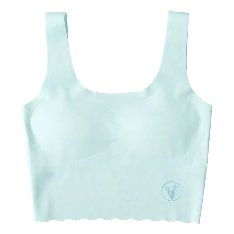 Razvojno donje rublje za djevojčice: prozračni Ice Silk materijal, najlon, puna čaša, bez oblikovanih košarica, fiksni dvostruki remeni