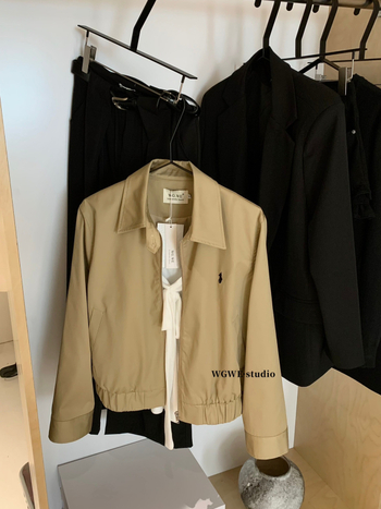 Женски бродиран бейзболен жакет с лаперова яка, дълги ръкави, права кройка, корейски стил